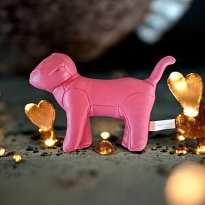 PINK Victoria's Secret Plush Dog Toy - Vibrant Pink